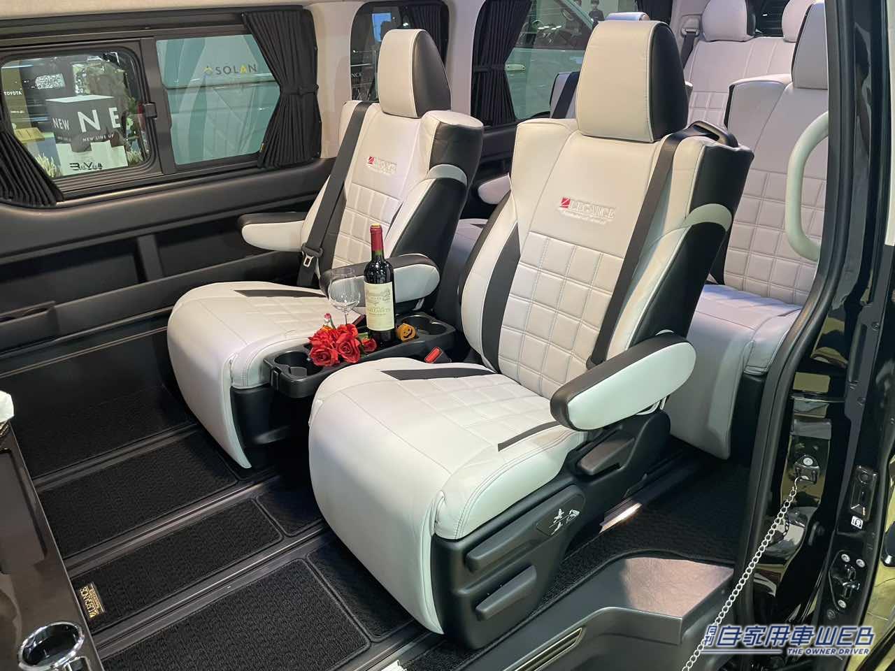 |溢れる高級感と豊富なドリンクホルダーが個性的! トヨタ ハイエースがベースのキャンパー