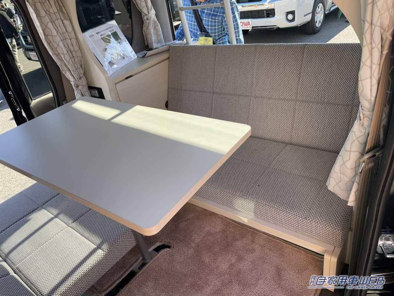 |車内はキレイなワンルーム! ポップアップルーフも備えたスズキ エブリイがベースの軽キャンパー