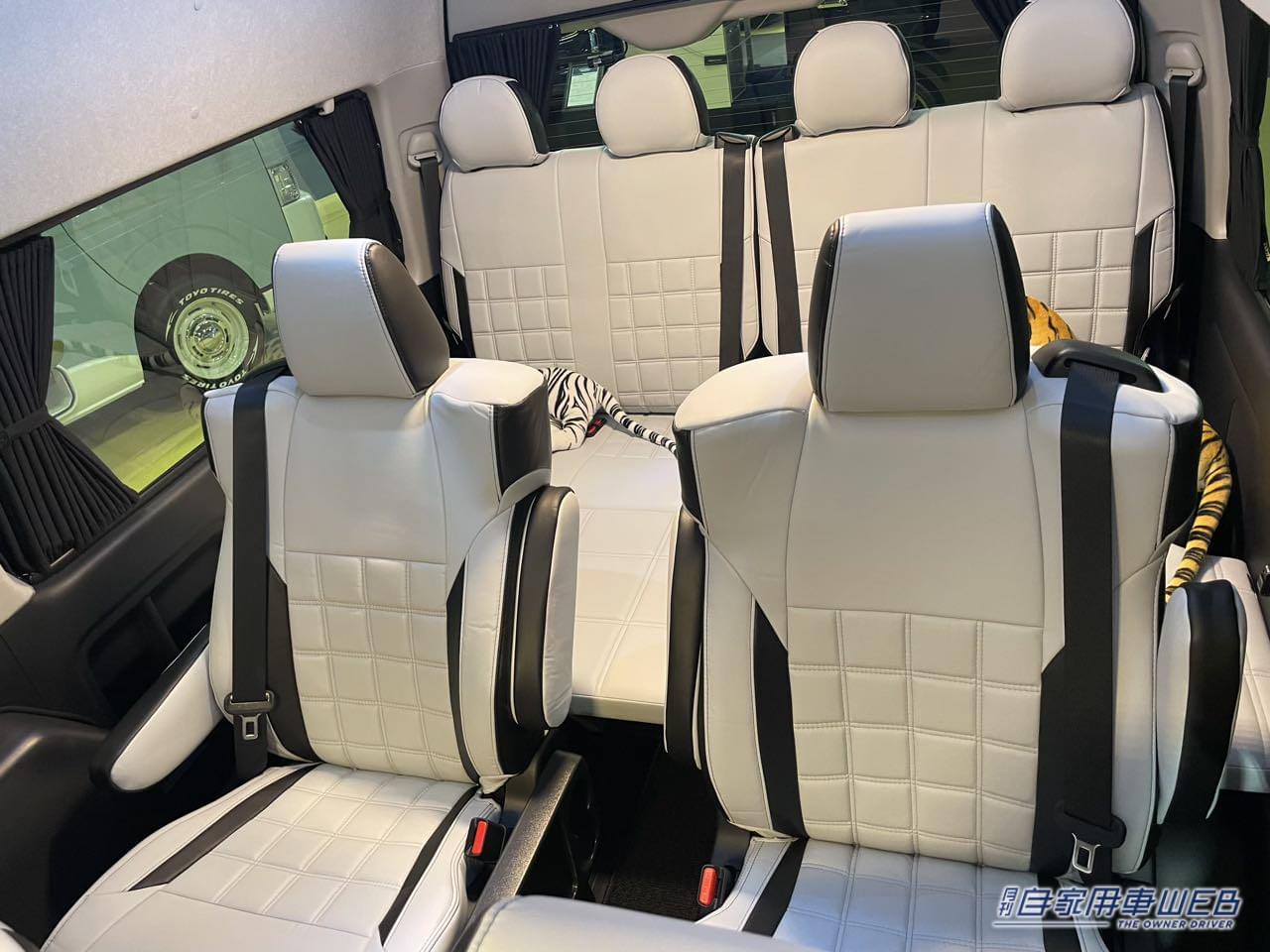 |溢れる高級感と豊富なドリンクホルダーが個性的! トヨタ ハイエースがベースのキャンパー