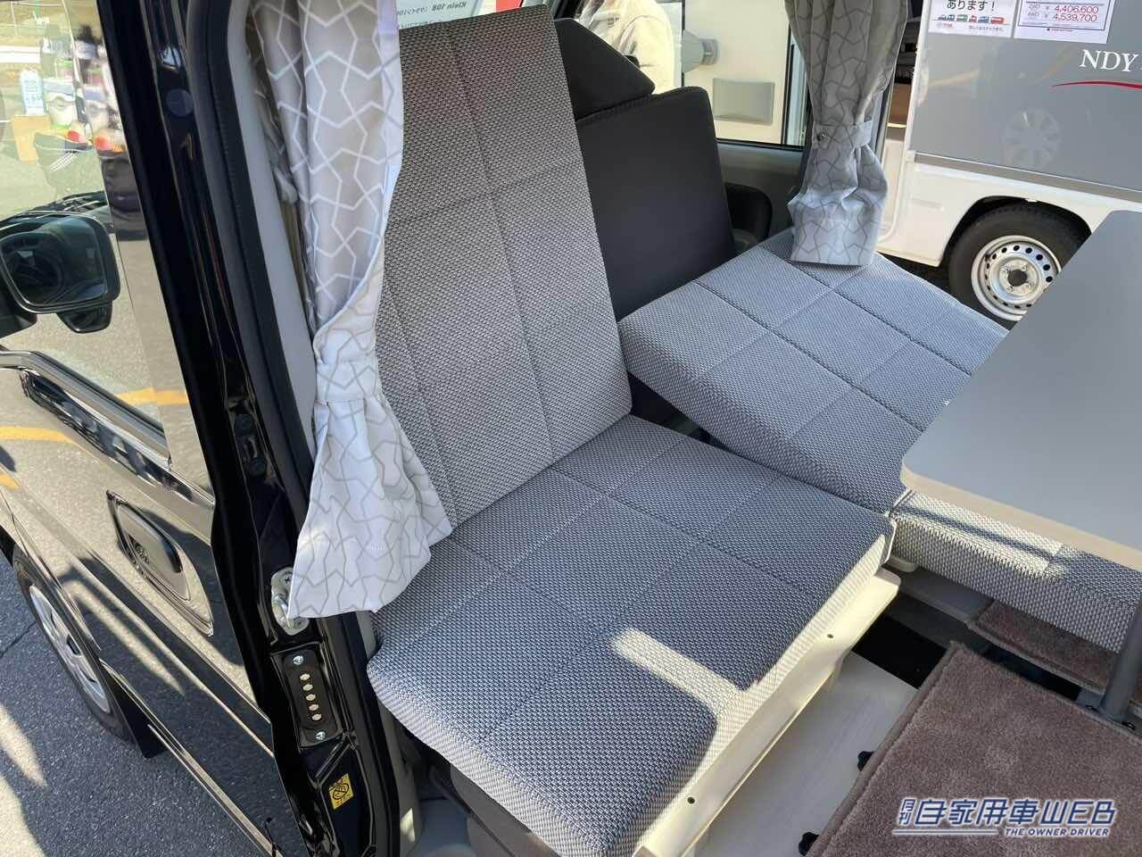 |車内はキレイなワンルーム! ポップアップルーフも備えたスズキ エブリイがベースの軽キャンパー