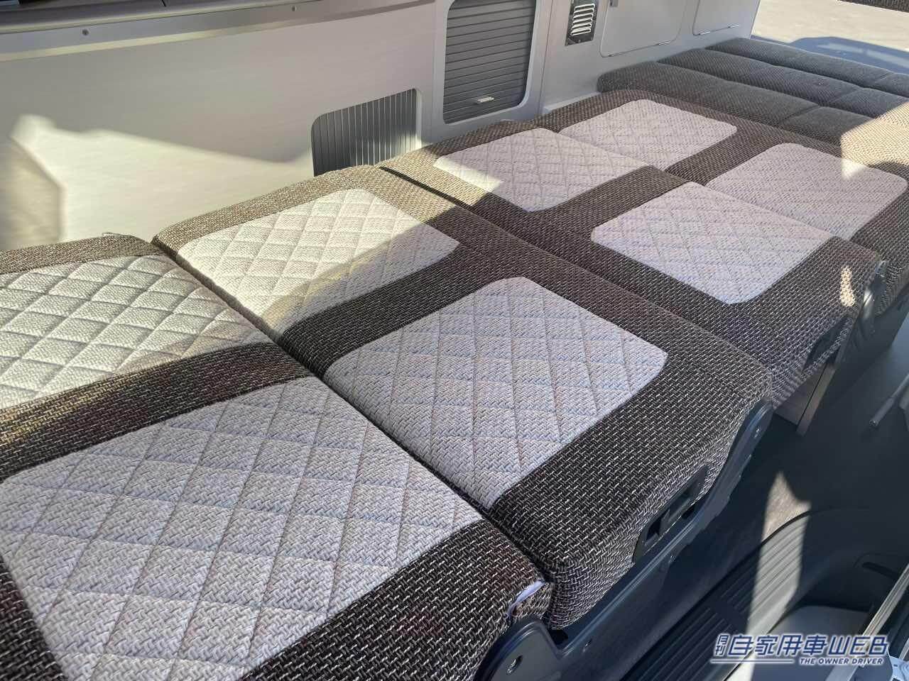 |フラットスペースを最大限に活用したトヨタ ハイエースがベースのキャンパー