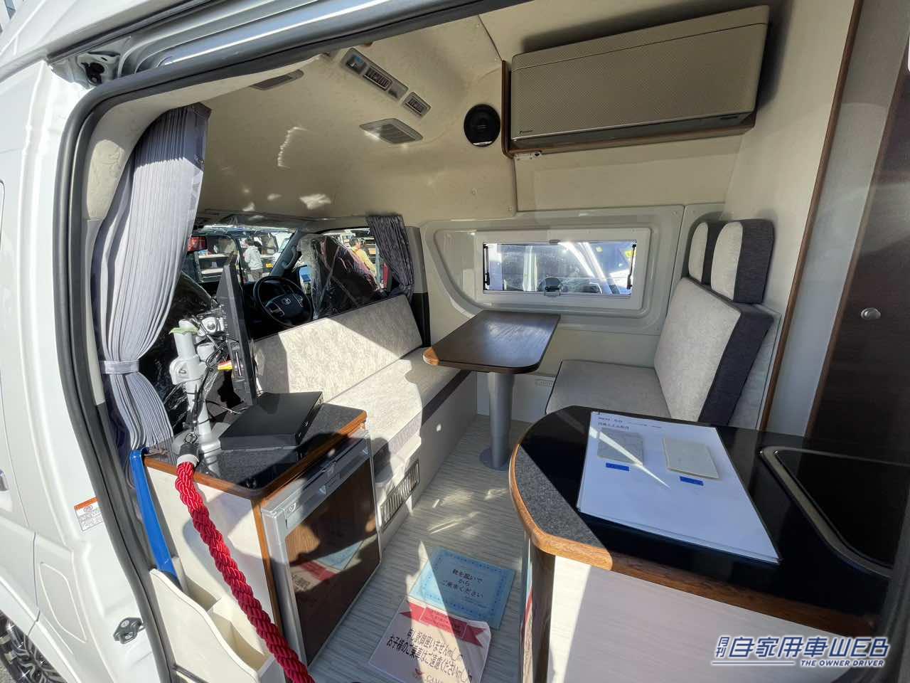 |常設ベッドと豊富な収納で快適車中泊が楽しめる! トヨタ ハイエースがベースのキャンパー