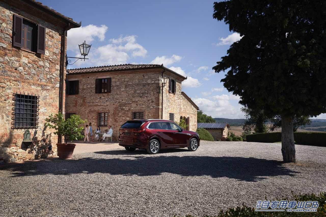 |マツダ、欧州で3列シートSUV「CX-80」を初公開