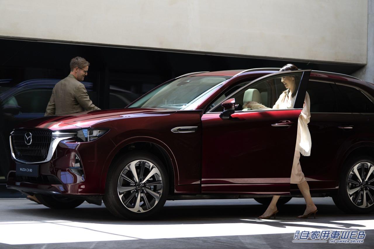 |マツダ、欧州で3列シートSUV「CX-80」を初公開