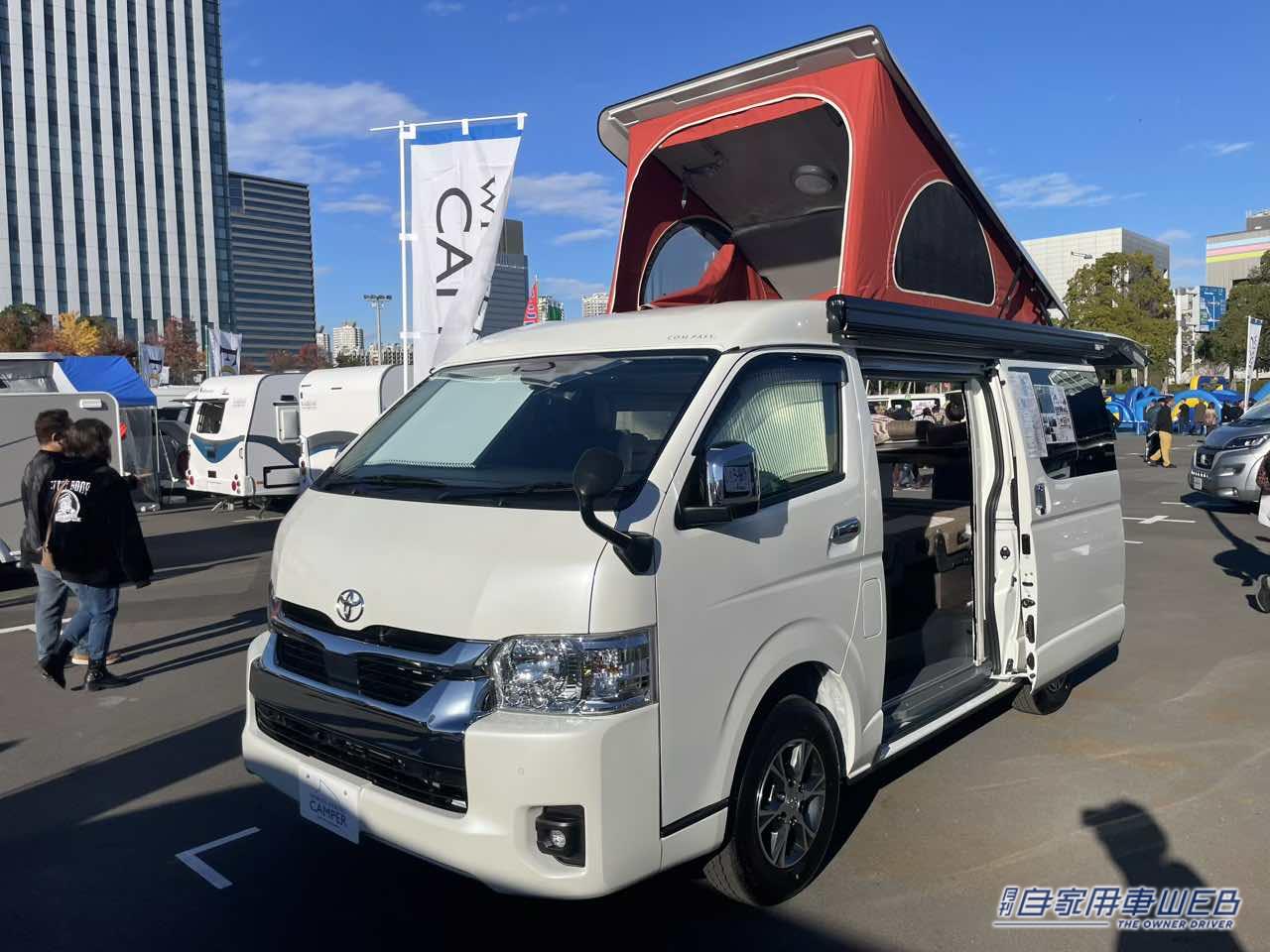 |フラットスペースを最大限に活用したトヨタ ハイエースがベースのキャンパー