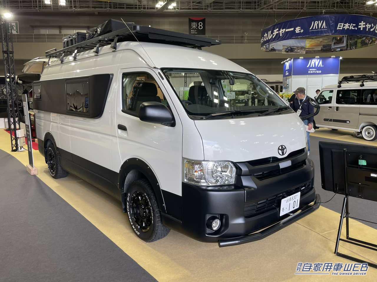 |ベッドが常設で自転車まで積める! 広さも収納力もピカイチなトヨタ ハイエースがベースのキャンパー