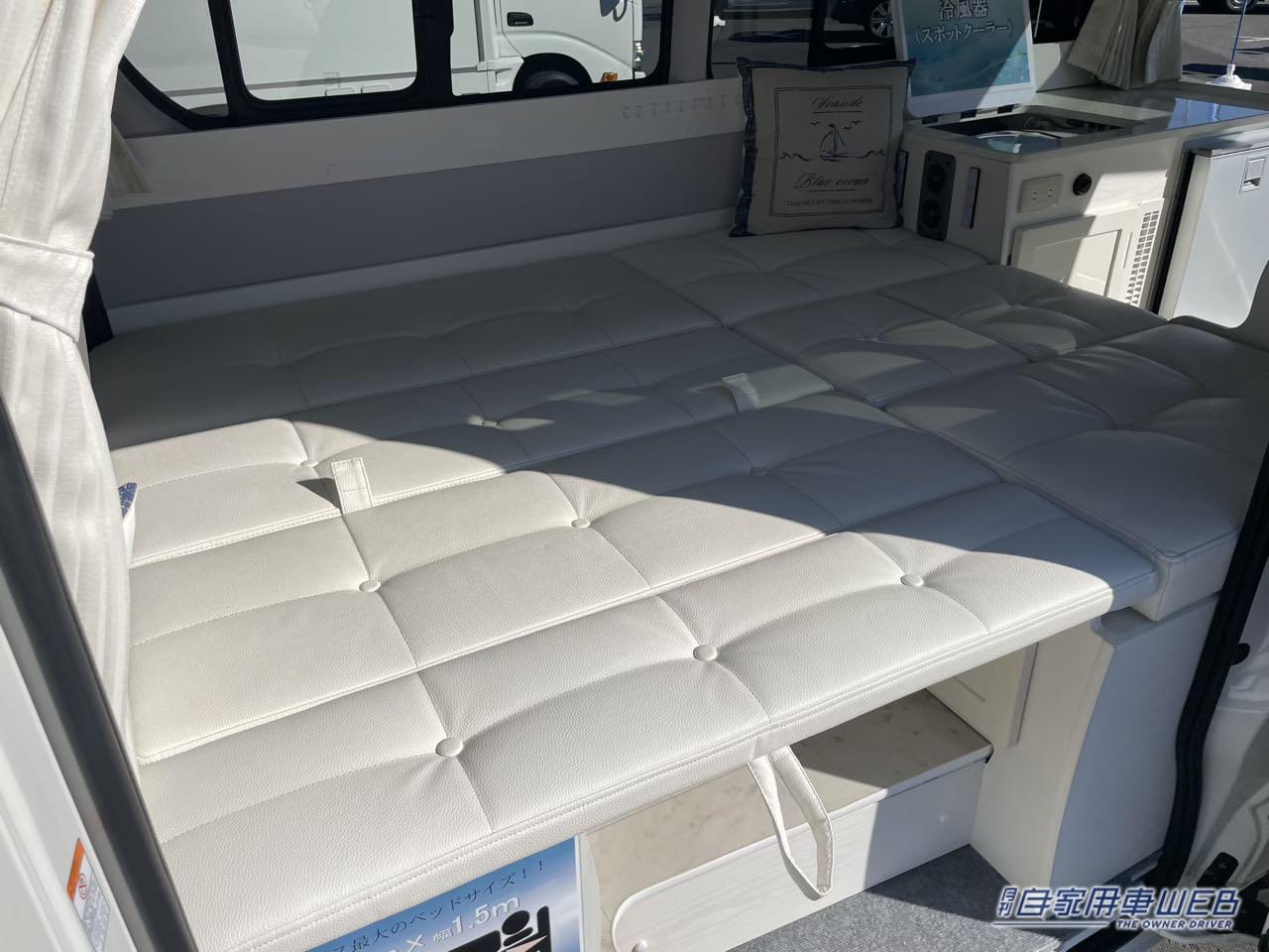 |210センチの広いフラットスペースが自慢! トヨタ ハイエースがベースのキャンパー