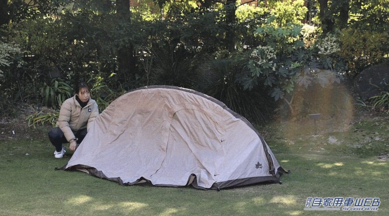 |スイッチ押すだけ90秒! 超ラク設営のエアテント「Tradcanvas オートエアマジックドーム DUO」【車に積みたいアウトドアアイテム】