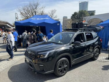 テントと自転車がルーフに! 荷物だってこんなに積める! アウトドア仕様のフォレスターとレヴォーグ レイバック【アウトドアデイジャパン東京】