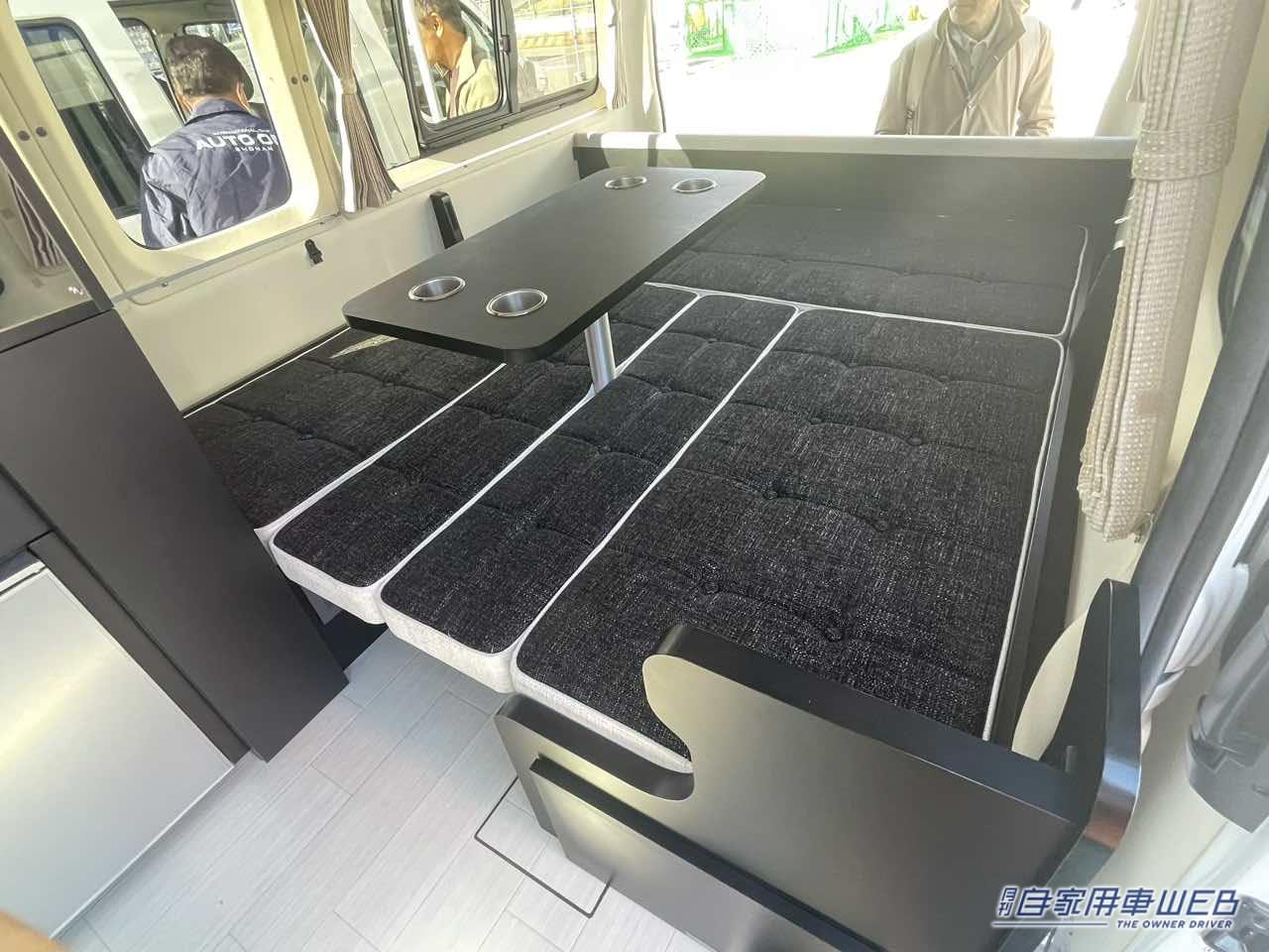 |これはフラットスペースが広くて最高だ! トヨタ ハイエースがベースのキャンパー