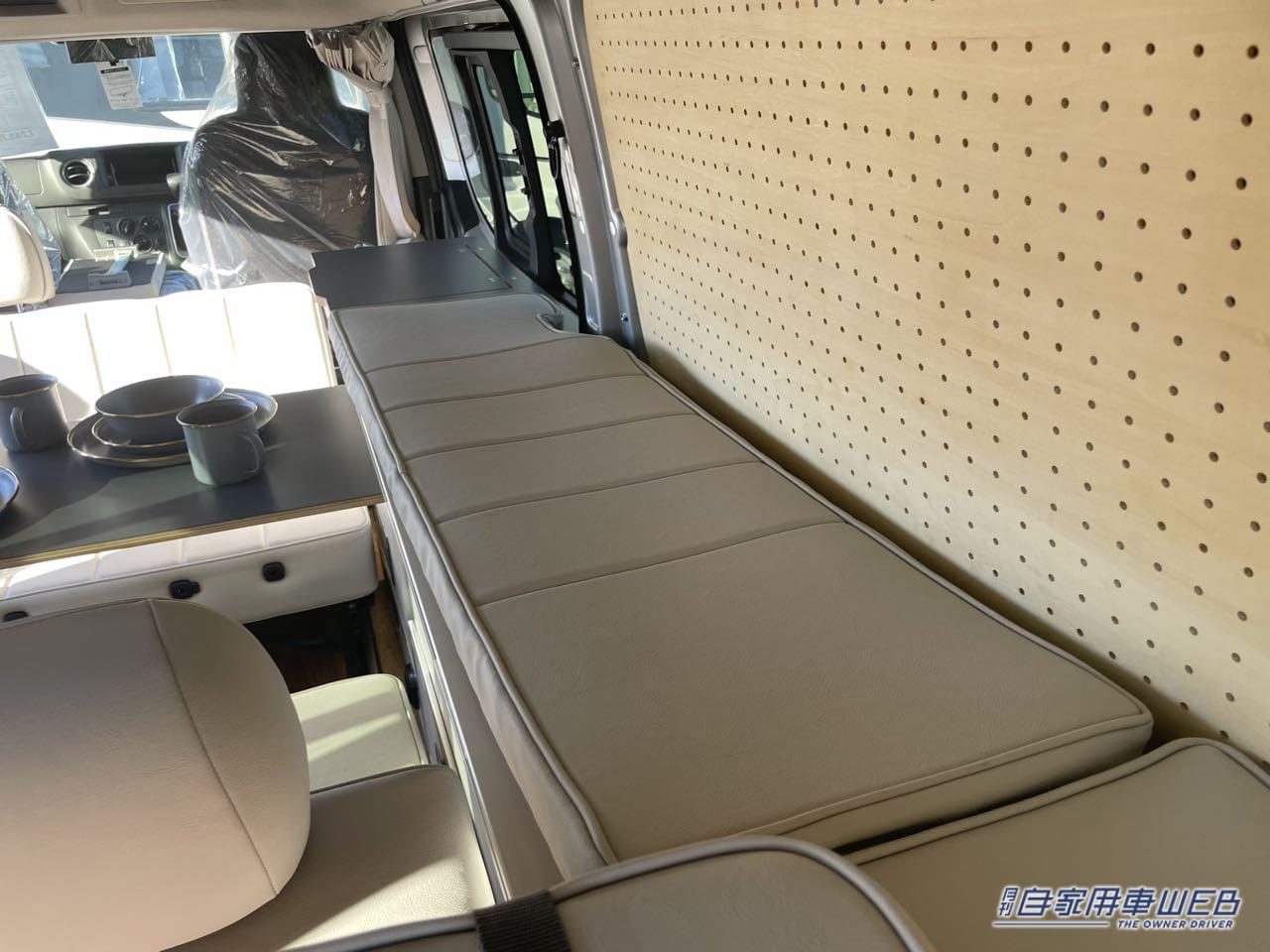 |フラットスペースは広く取りたい! でも機能面も妥協したくない! そんな人にオススメな日産キャラバンがベースのキャンパー