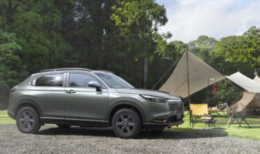 マイナーチェンジで、アウトドアテイストをプラスした「HuNT(ハント)パッケージ」を新設定。ホンダ、改良型ヴェゼルの発売を開始