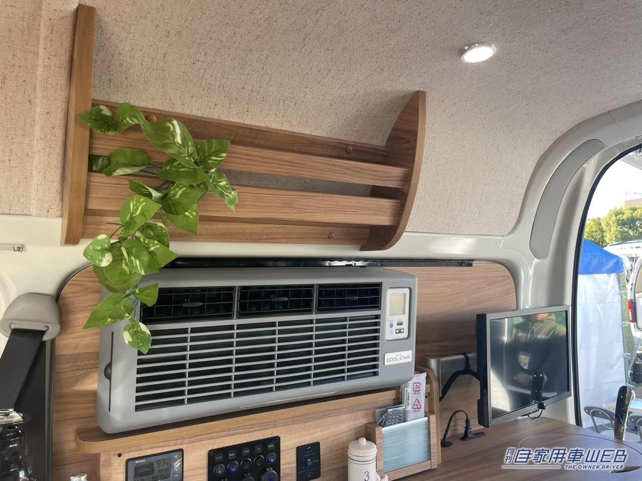 |適材適所の配置で使いやすい! トヨタ ハイエースがベースのキャンパー