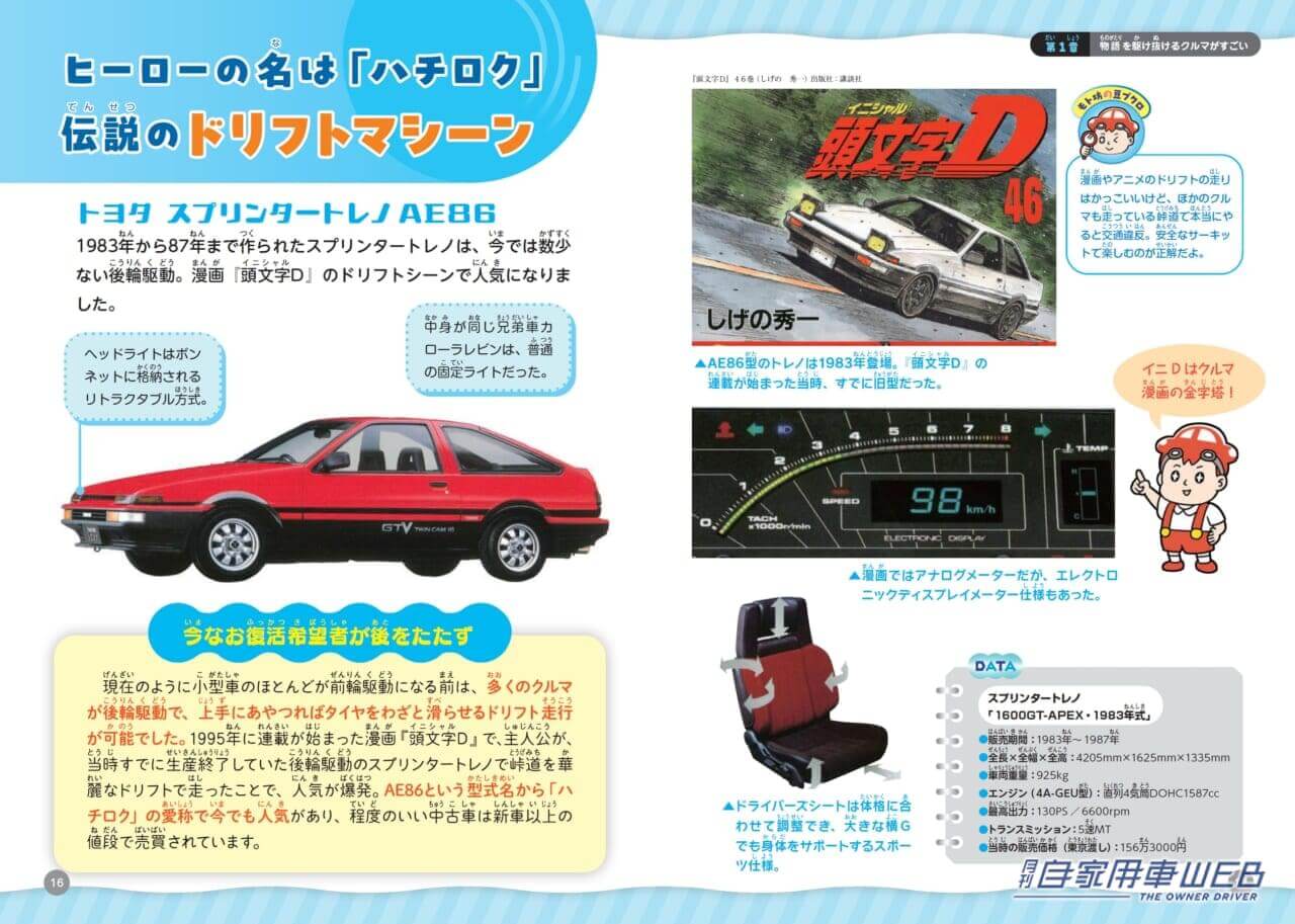 |【絶賛発売中!】学校で自慢できる知識が盛りだくさん!マイナーなクルマが多いから大人まで楽しめる!『満タン豆チシキ!すごいクルマ事典』