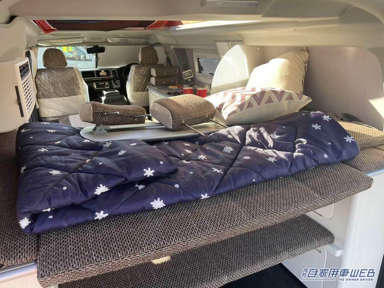 |フラットスペースを最大限に活用したトヨタ ハイエースがベースのキャンパー