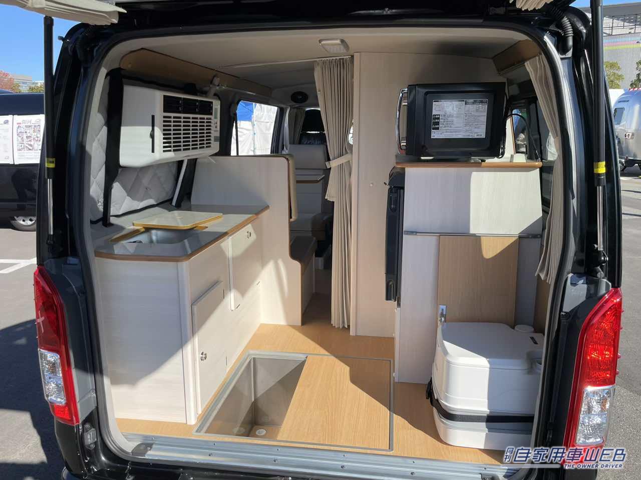 |レイアウト変更なしで二段ベッドが使える! 装備も充実のトヨタ ハイエースがベースのキャンパー