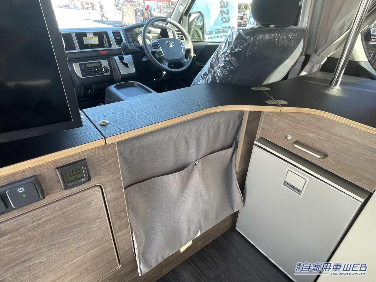 |ウォークスルーと広々シートが便利で快適! トヨタ ハイエースがベースのキャンパー