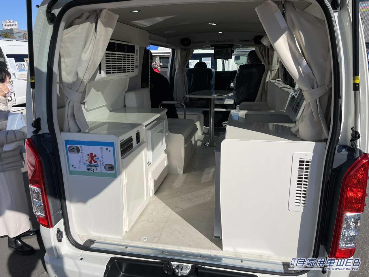 |しっかり機能でもシンプルで使いやすい! トヨタ ハイエースがベースのキャンパー