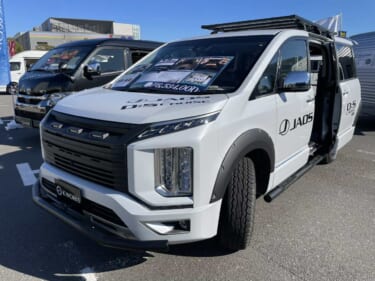 シンプルでワイルドな一台を求める人へ! カッコよくてオフロードに強い三菱 デリカD:5がベースのキャンパー