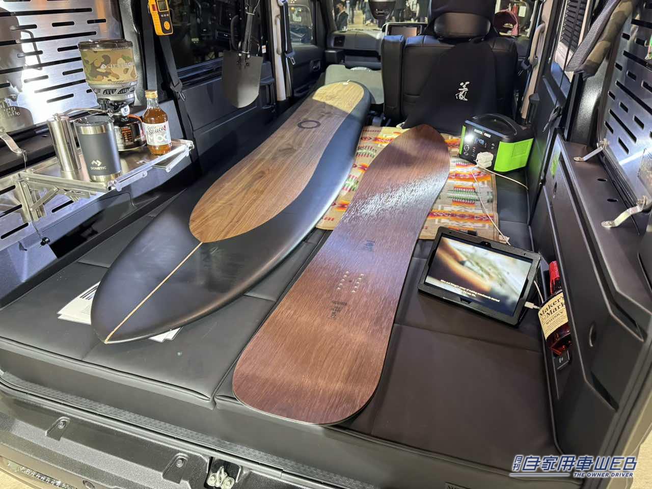 |横乗り系にはベストな仕様! ギア感満点のダイハツ アトレーがベースの軽キャンパー