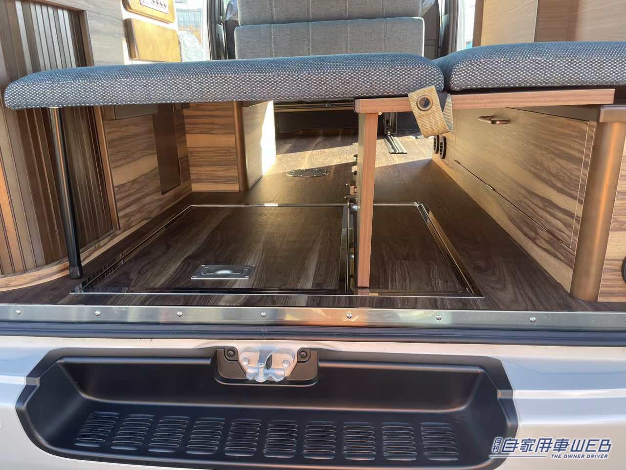 |抜群の収納力とマルチなフラットスペースが便利! トヨタ ハイエースがベースのキャンパー