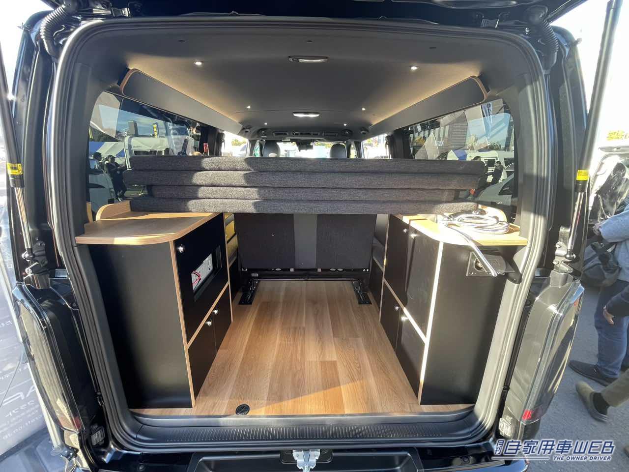 |便利で快適なボックスシート&荷物もガッツリ積み込めるトヨタ ハイエースがベースのキャンパー