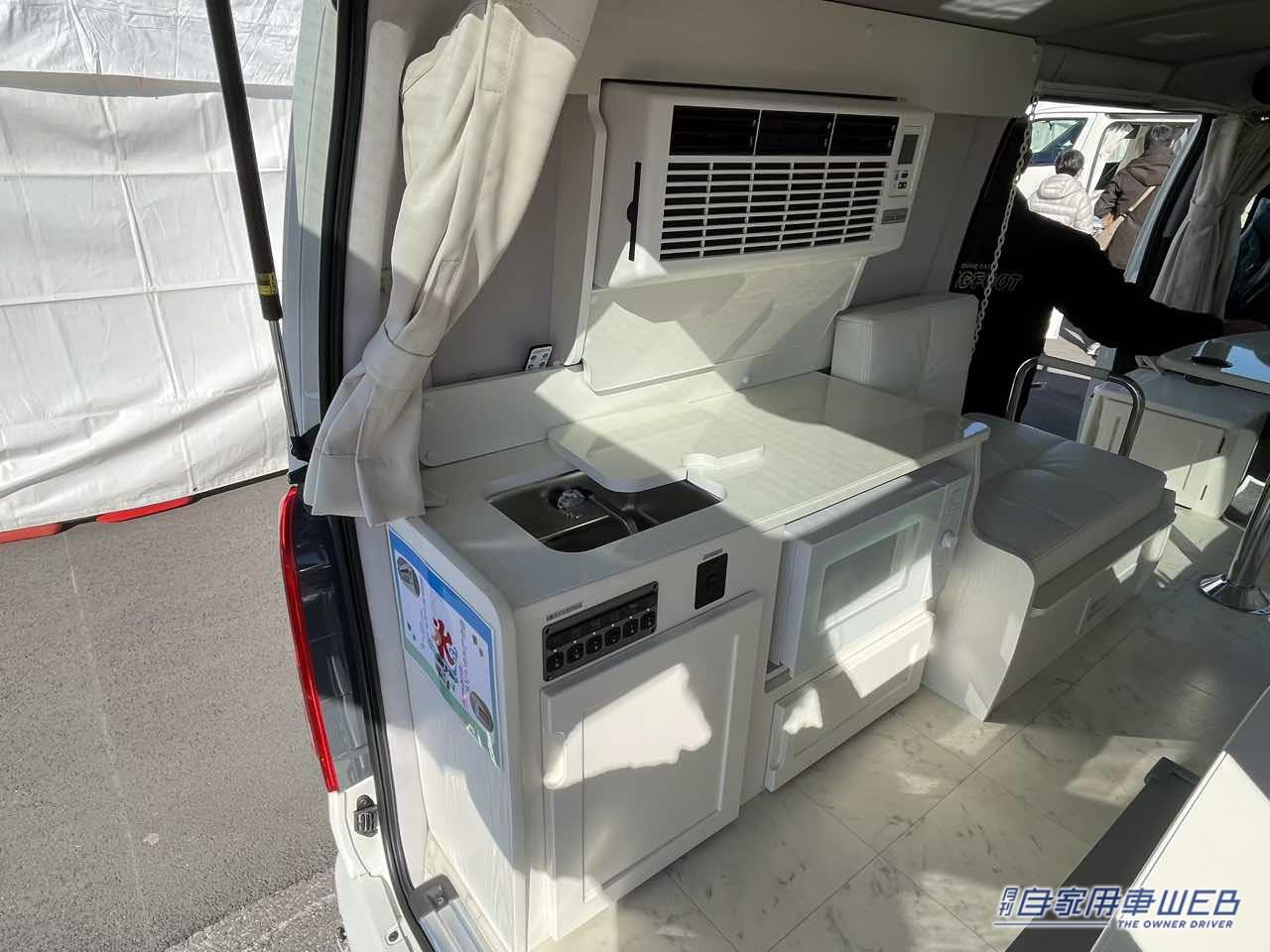 |しっかり機能でもシンプルで使いやすい! トヨタ ハイエースがベースのキャンパー