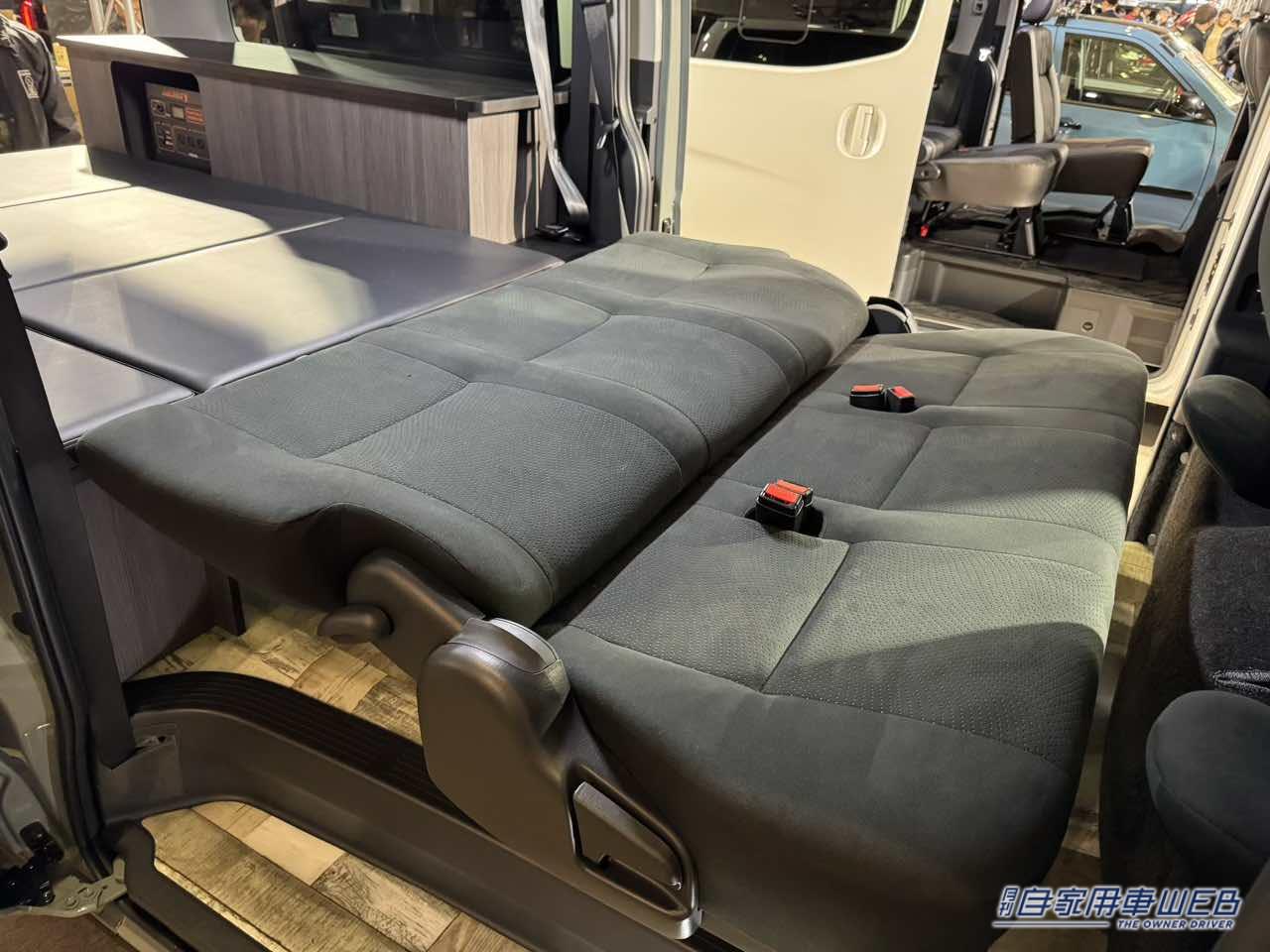 |フルフラットが広い! シンプルだから使いやすいトヨタ ハイエースがベースのキャンパー