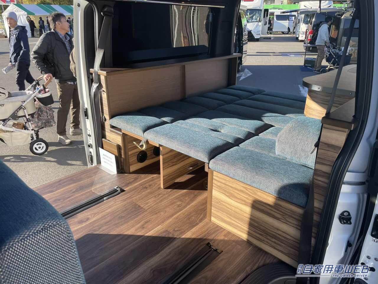 |抜群の収納力とマルチなフラットスペースが便利! トヨタ ハイエースがベースのキャンパー