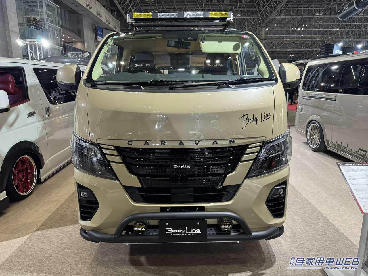 |三輪トライクを積み込めて車中泊までできる! 日産キャラバンがベースのキャンパー