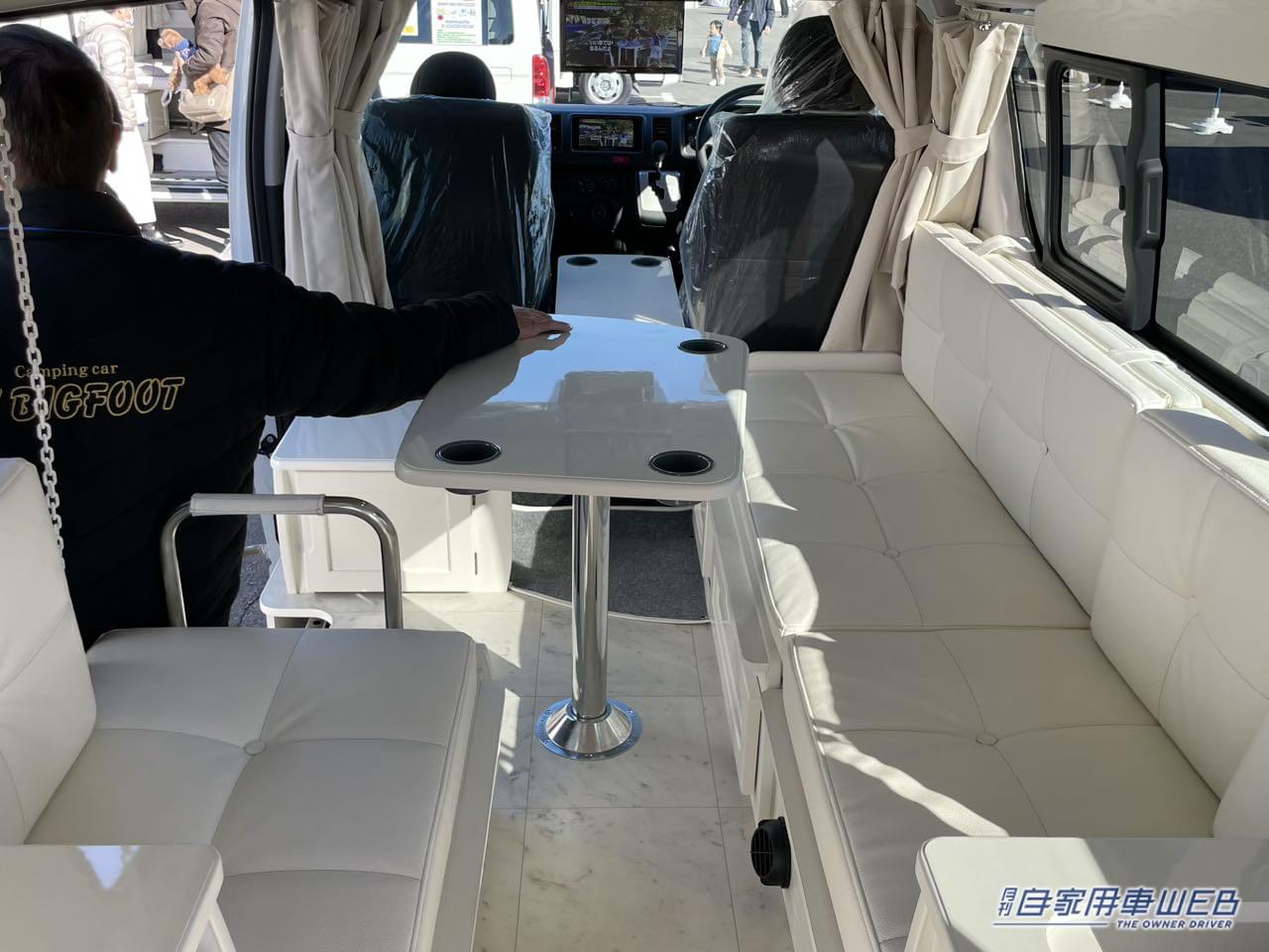 |しっかり機能でもシンプルで使いやすい! トヨタ ハイエースがベースのキャンパー