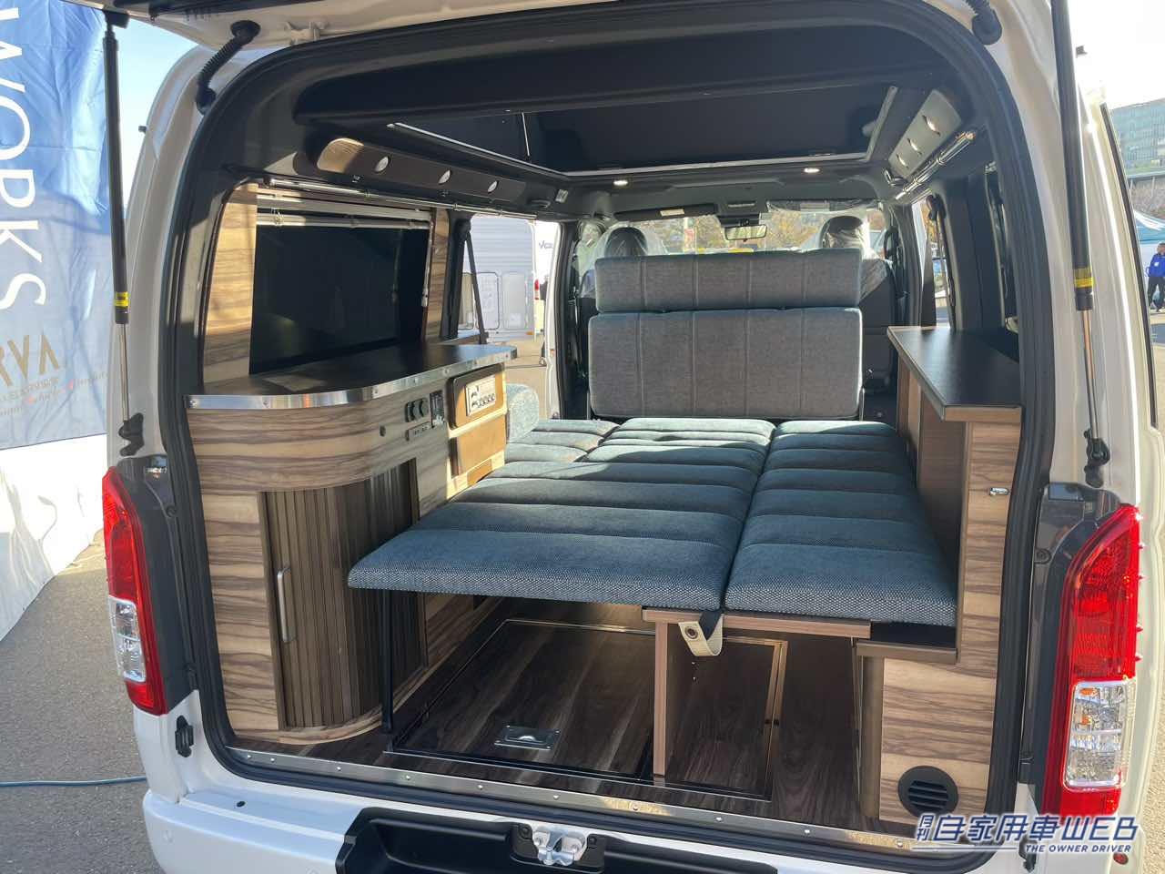 |抜群の収納力とマルチなフラットスペースが便利! トヨタ ハイエースがベースのキャンパー