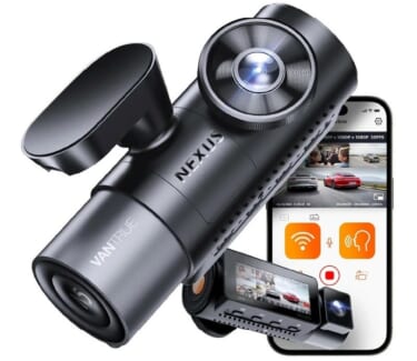 ドラレコの映像をスマホで確認できる! 駐車監視もできる4カメラ搭載ドライブレコーダー「VANTRUE N5」