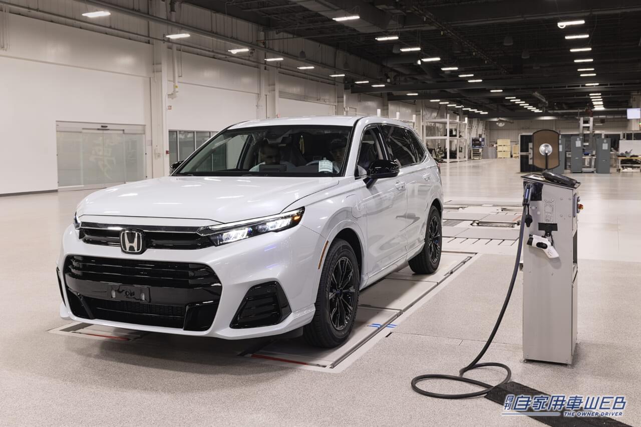 |日本発売を予定している新世代の燃料電池車、ホンダ・CR-V e:FCEV、北米で生産を開始