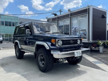 1995年式の70ランクルがレンタル可能に!Vintage Club by KINTOとランクルBASEがコラボレーション!