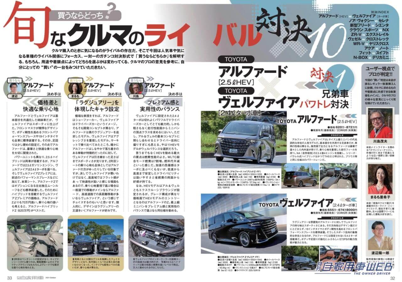 |【月刊自家用車10月号発売】新型ランドクルーザー250公道試乗記/旬なクルマのライバル対決!/全国新車値引き生情報etc.