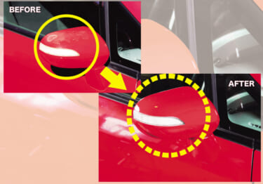 作業のポイントは塗装クリア層の処理にあり! ボロボロのドアミラー、分解掃除のすゝめ