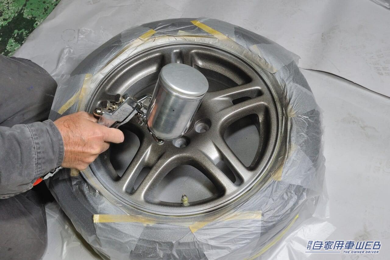 |やってみたら、予想以上に上手にできました! 純正ホイールのカラーチェンジ、大満足レポート