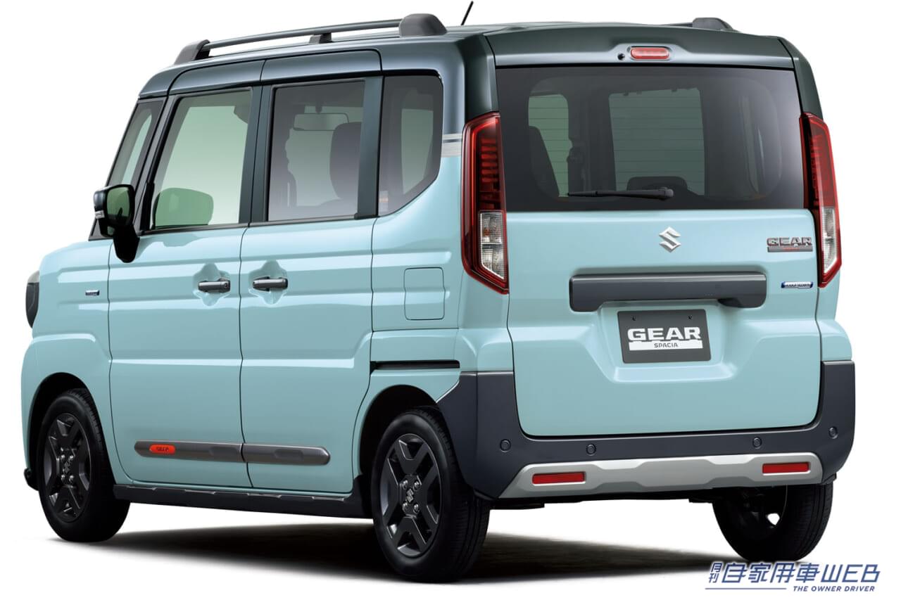 |スズキから専用”丸目”デザインの新型「スペーシアギア」が登場 アウトドアに便利な装備が盛りだくさん!4WDターボ仕様もラインナップ!