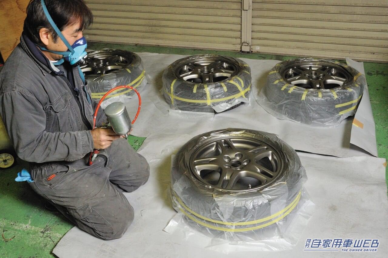 |やってみたら、予想以上に上手にできました! 純正ホイールのカラーチェンジ、大満足レポート