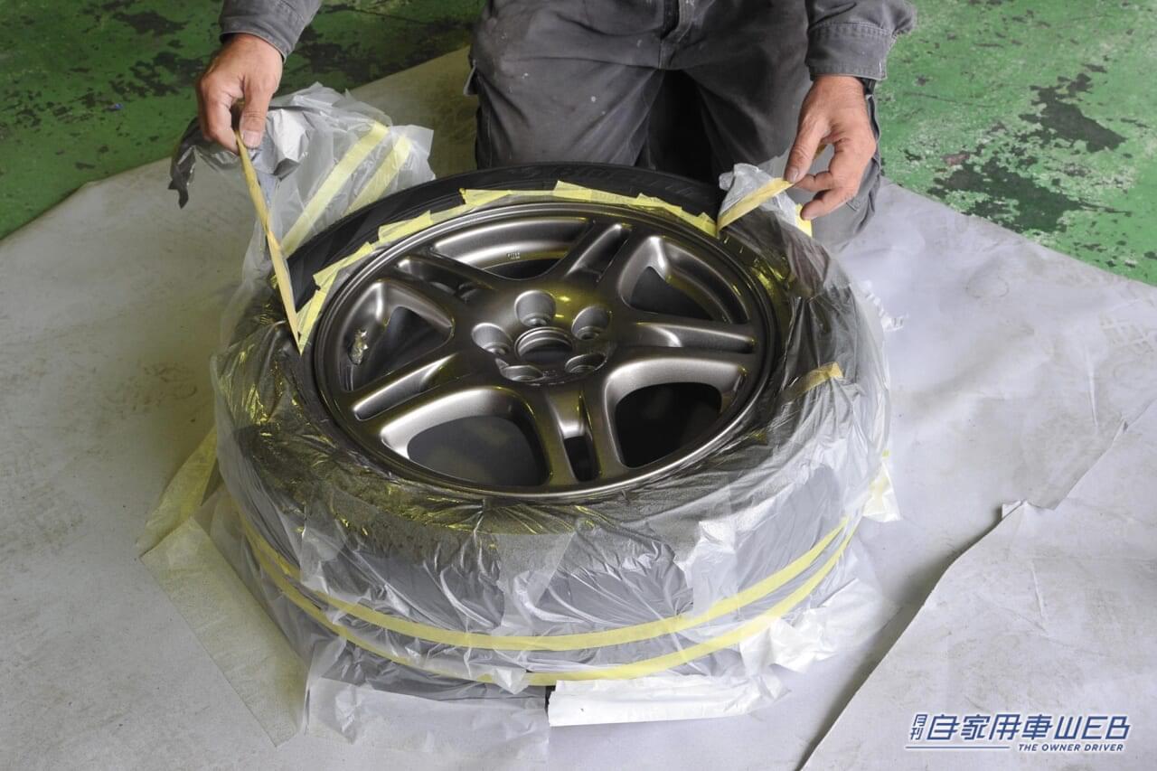 |やってみたら、予想以上に上手にできました! 純正ホイールのカラーチェンジ、大満足レポート