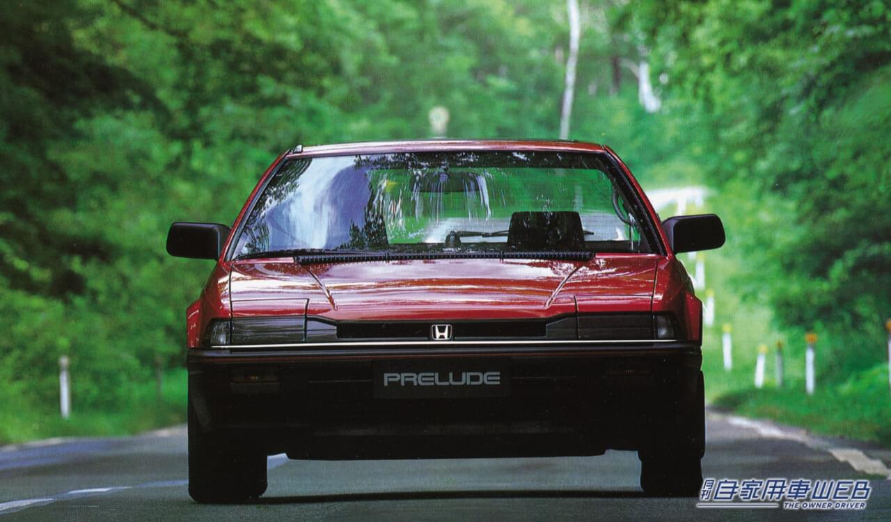 |「オヤジ車って呼ばないで…」衝撃的なルックスだけどセリカやスカイライン、サバンナRX-7と比べると大人っぽい。デートカーとして名を馳せたホンダ・プレリュード(2代目)。