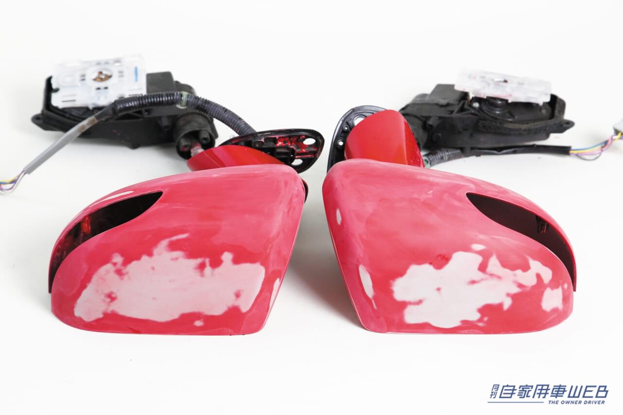 |作業のポイントは塗装クリア層の処理にあり! ボロボロのドアミラー、分解掃除のすゝめ