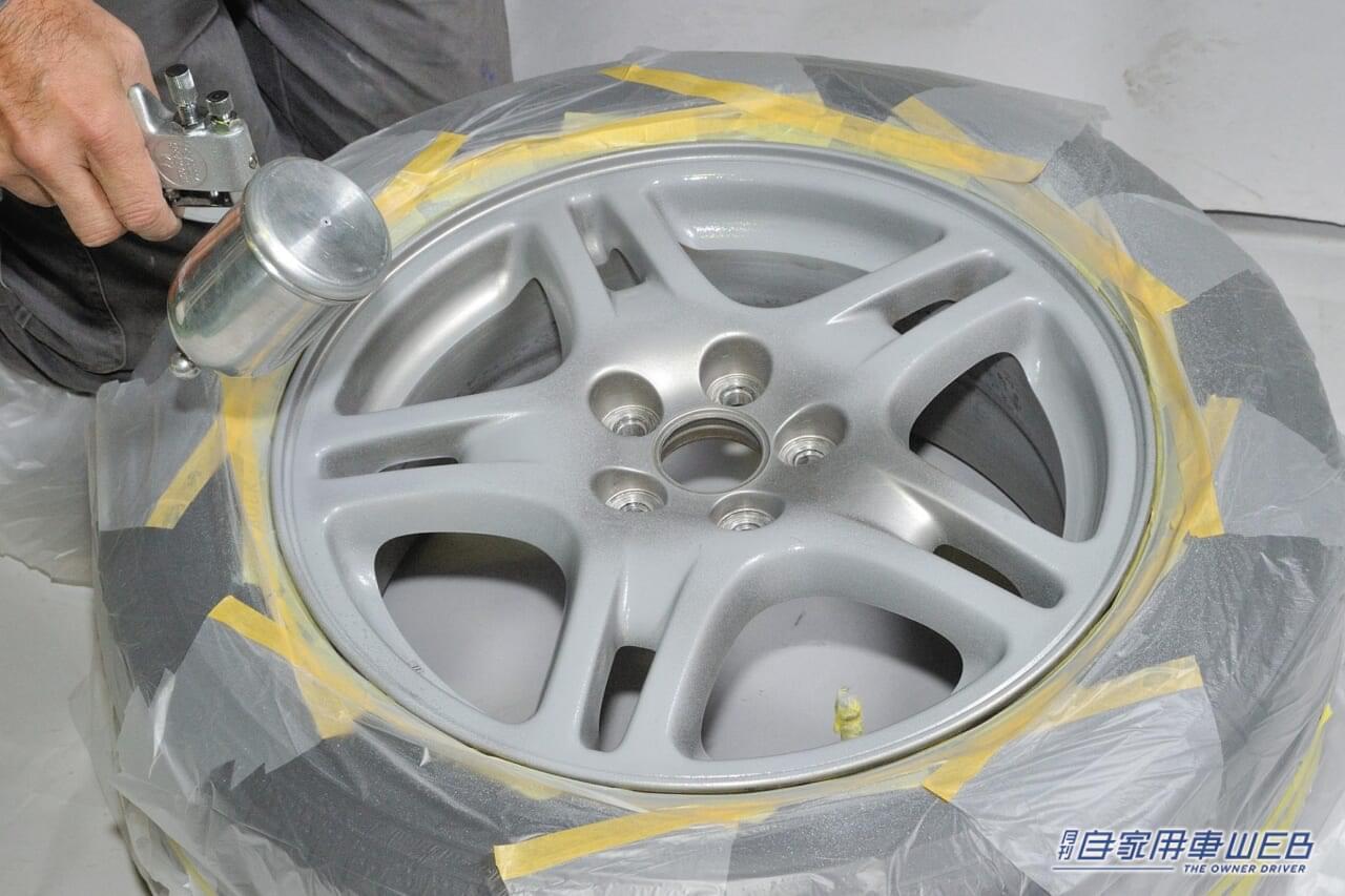 |やってみたら、予想以上に上手にできました! 純正ホイールのカラーチェンジ、大満足レポート