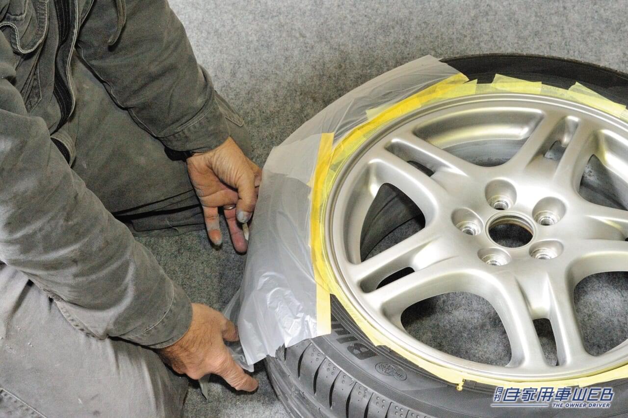 |やってみたら、予想以上に上手にできました! 純正ホイールのカラーチェンジ、大満足レポート