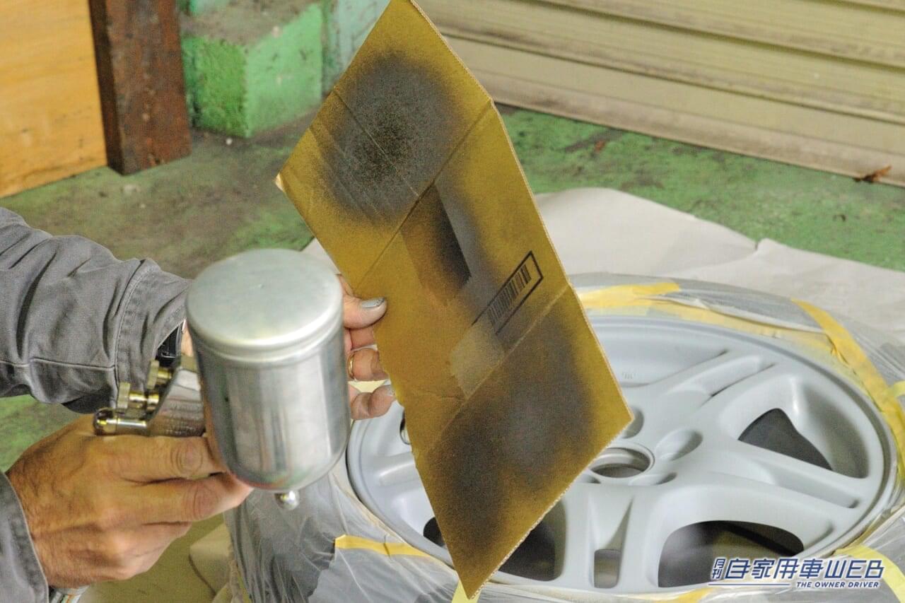 |やってみたら、予想以上に上手にできました! 純正ホイールのカラーチェンジ、大満足レポート