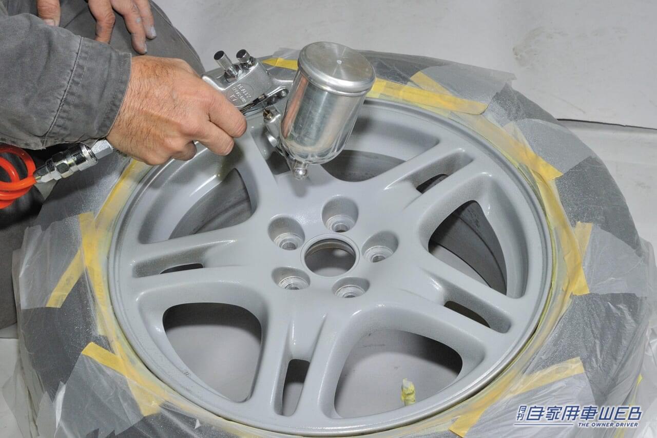 |やってみたら、予想以上に上手にできました! 純正ホイールのカラーチェンジ、大満足レポート