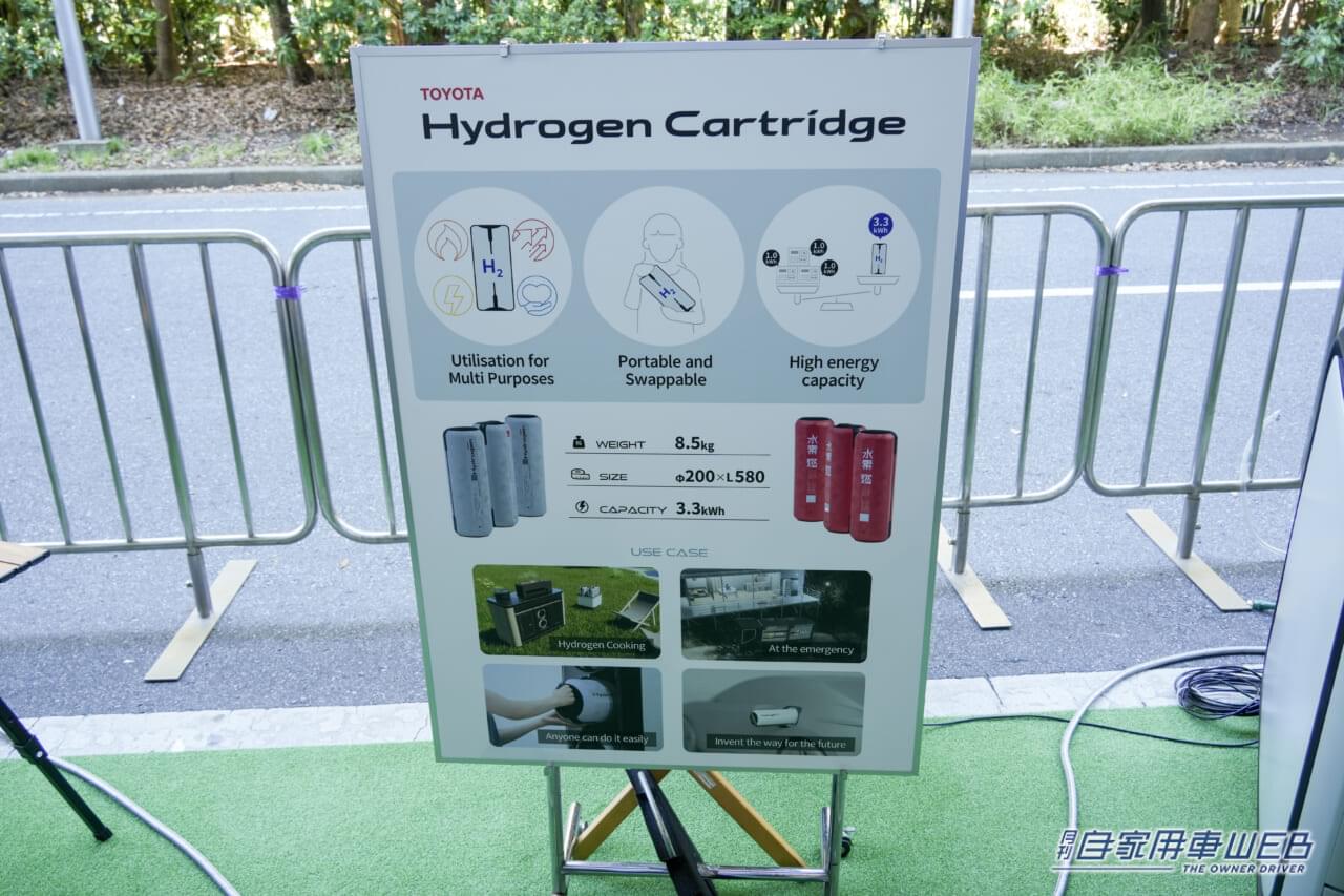 |トヨタ、ジャパンモビリティショービズウィーク2024にてポータブル水素カートリッジやスイープ蓄電システムを展示