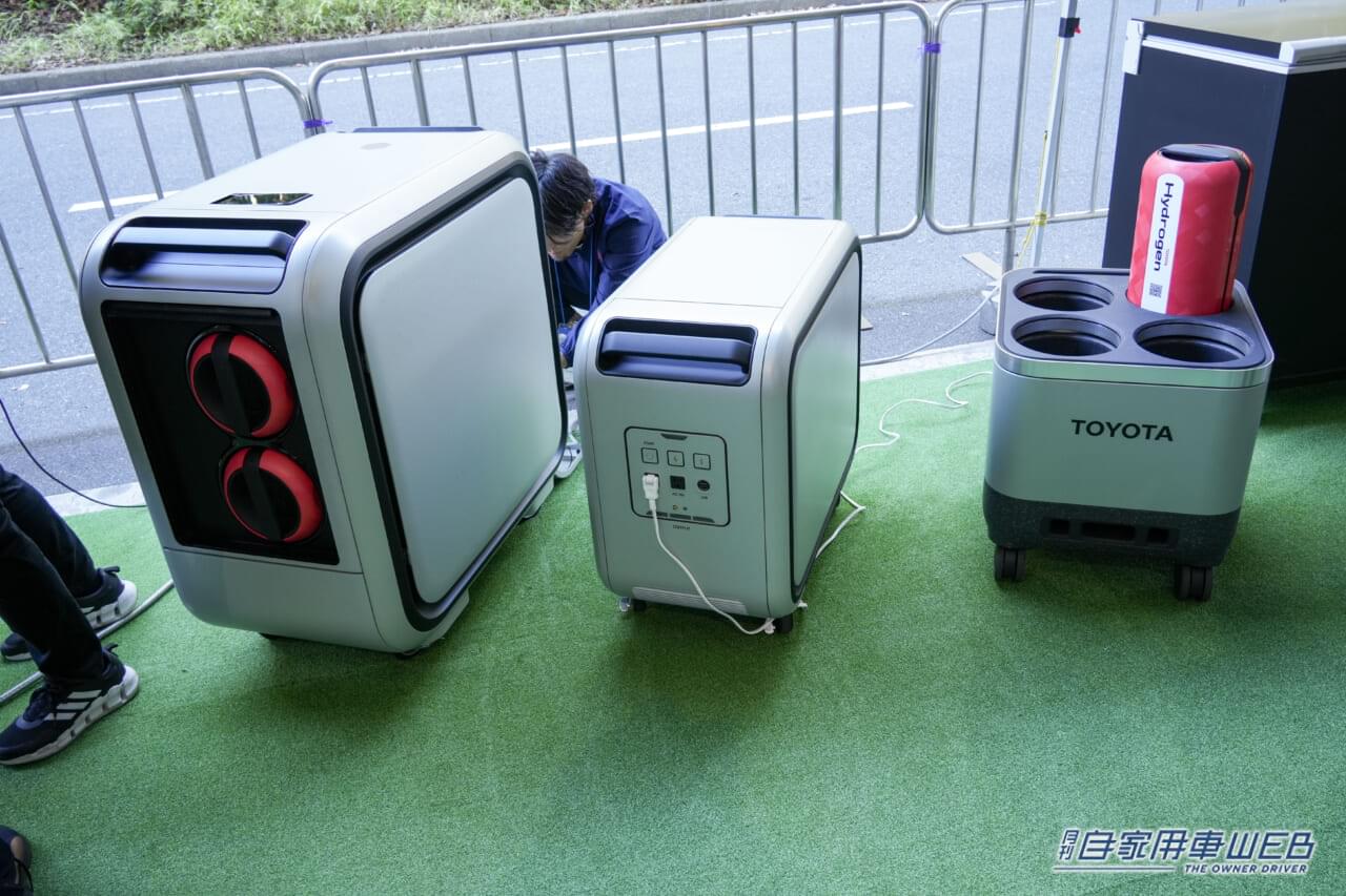 |トヨタ、ジャパンモビリティショービズウィーク2024にてポータブル水素カートリッジやスイープ蓄電システムを展示