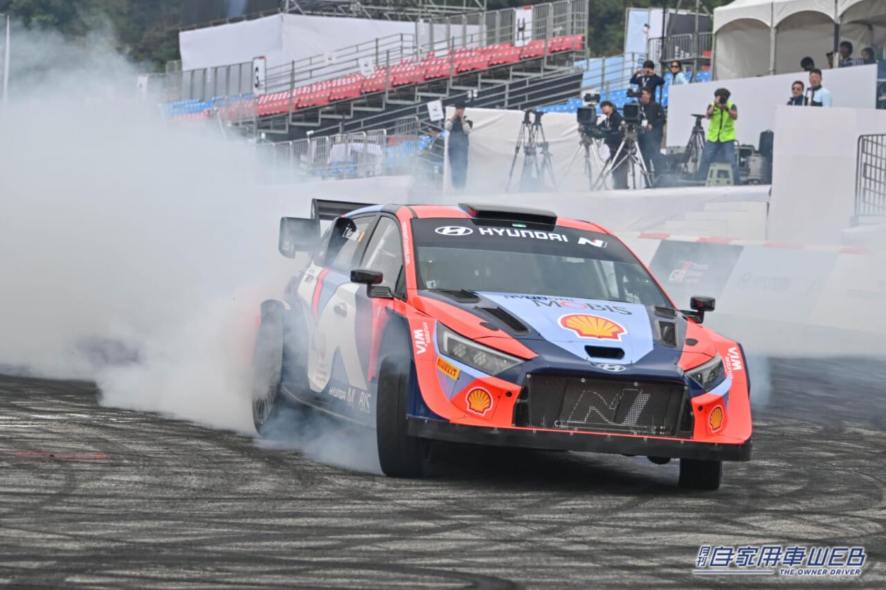 |ヒョンデとトヨタがモータースポーツを推進する「Hyundai N × TOYOTA GAZOO Racing Festival」を開催 モリゾー選手がドーナツターンなどを披露